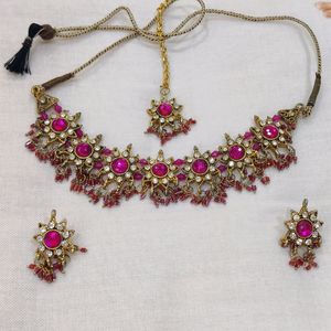 Pink Diamond Beautiful Jewellery Set