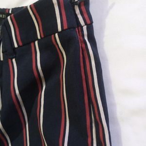 Blue Trouser With Red And White Strips Waist 26