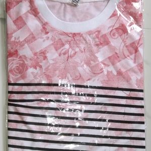 Rose Printed Half Tshirt 2