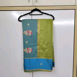 Silk Saree With Bud Work