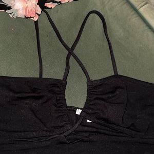 black Bralette Top