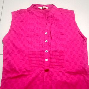 DJ & C Hot Pink Sleeveless Tunic Top