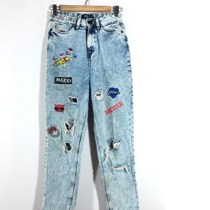 Blue Ripped Jeans (Women’s)