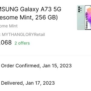 SAMSUNG A 73 ON SALE ( 1.5 YRS Oly)