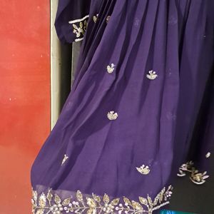 Beautiful Dark Purple SHARARA AND TOP