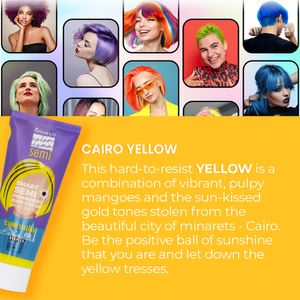 Anveya Cairo Yellow Semi Permanent Hair Color, 100