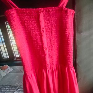 Corset Red Colour Mudi Dress