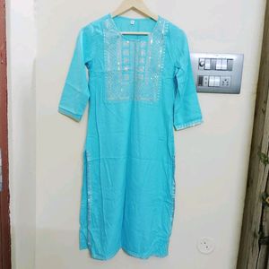 Sky Blue Kurti(Negotiable)