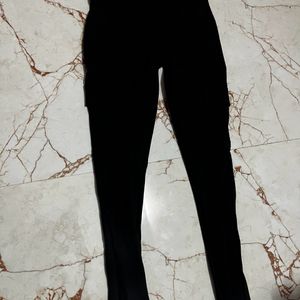 Black Trousers With Side Pocket