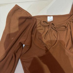 Brown SSS Top.