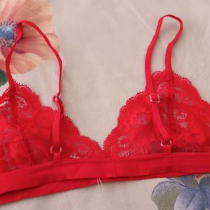 Lace Bra...size 30 32 Can Use..label Missing