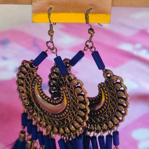 Chand Baliyan Long Earrings