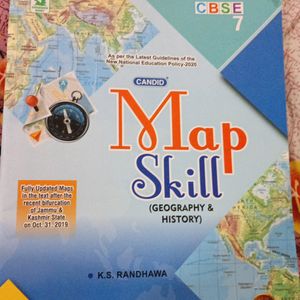 CBSC SCHOOL BOOK CLASS 7TH MAP Skil Geography Boo