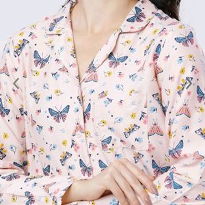 Tokyo Talkies Women Peach Coloured Printed Night S