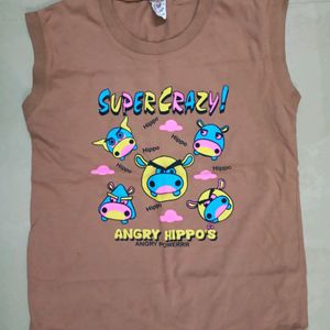 Sleeveless Tshirt For Kids