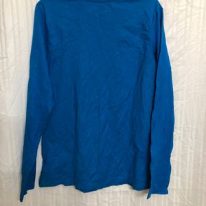 Hanes Blue Long Sleeve T Shirt