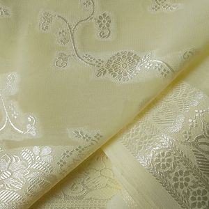 Cream Silk Saree