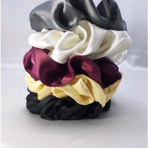 hair scrunchies satin silk 🫶🏻💜