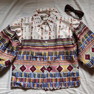 Multi Blouson Top