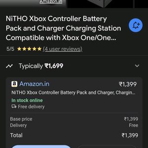 Nitho Dual Charger For Xbox Battery