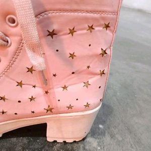 Pink Boots For Women's