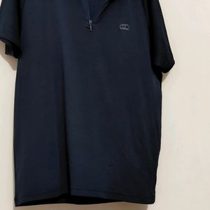 Men's Navy Blue Collar Tshirt