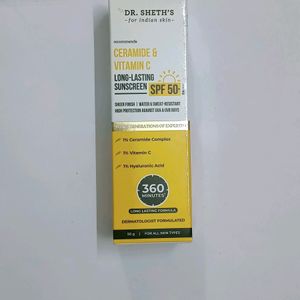 Well Known Brand Dr. Sheth's Face serum+Sunscreen