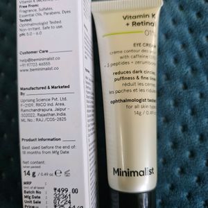 Minimalist Eye Cream