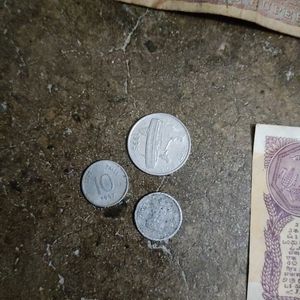 Combo Of Old Notes And Coins