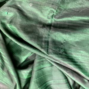 Dark Green Sana Silk Saree