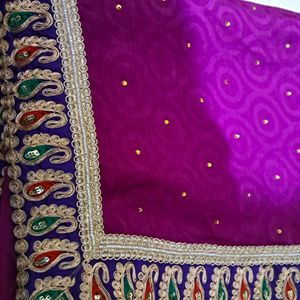 Purple Color Saree