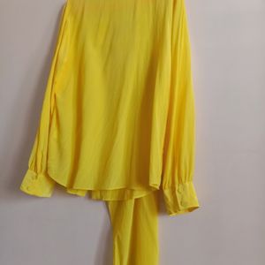 Full Sleeve Yellow  Shirt (woman)