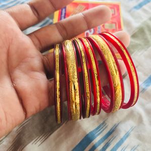 Brand New Red Color And 2 Pack Shyam Bangles