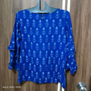 🛍️@299coins Ateesa Blue Top