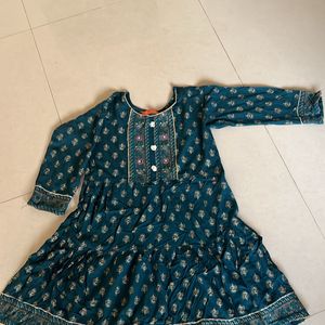 Kurti Frock green Colour