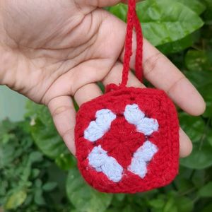 Crochet Pouch Charm❤️🎀