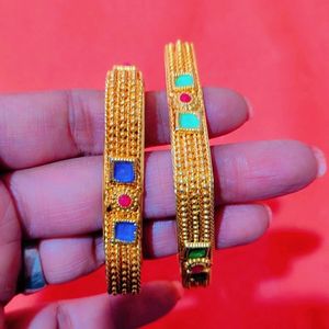 square shape party wear kada