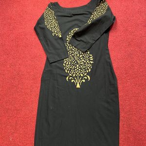 Ahalyaa Black Kurta