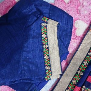 Paroot And Peacock Design Saree