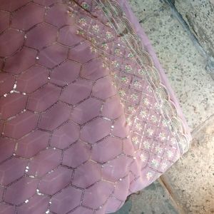 Heavy Work Tikki Saree No Blouse