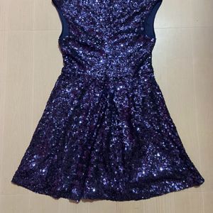 Forever 21 Exclusive Sequin Navy Blue Dress Women'