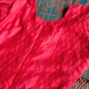 Red Silk Kurti