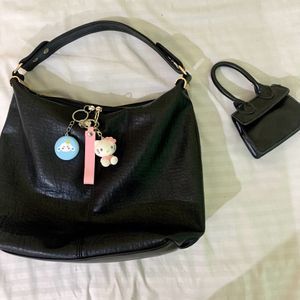 Combo (medium shoulder Bag+ Mini Handheld Bag)