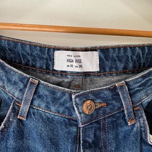 High Waist Blue Mom Jeans