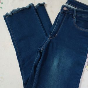 Dark Blue Straight Jeans