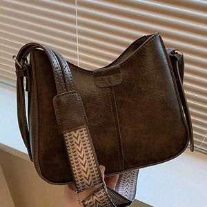 Leather-Look Broad Belt Sling Bag