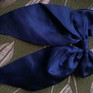 Blue Hair Bow Clips