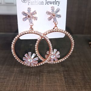 Rose Gold Elegant Hoop Earring