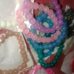 3 Glass Beads Breslets