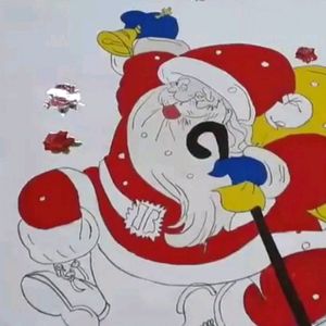 er Santa clouse Wall decorate Acrylic paint carbod